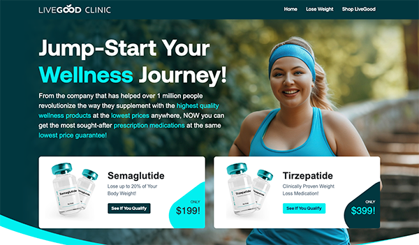 LiveGood Clinic site preview