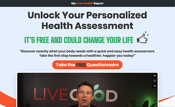 LiveGood free health report preview